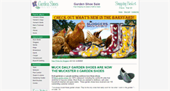 Desktop Screenshot of gardenshoesonline.com